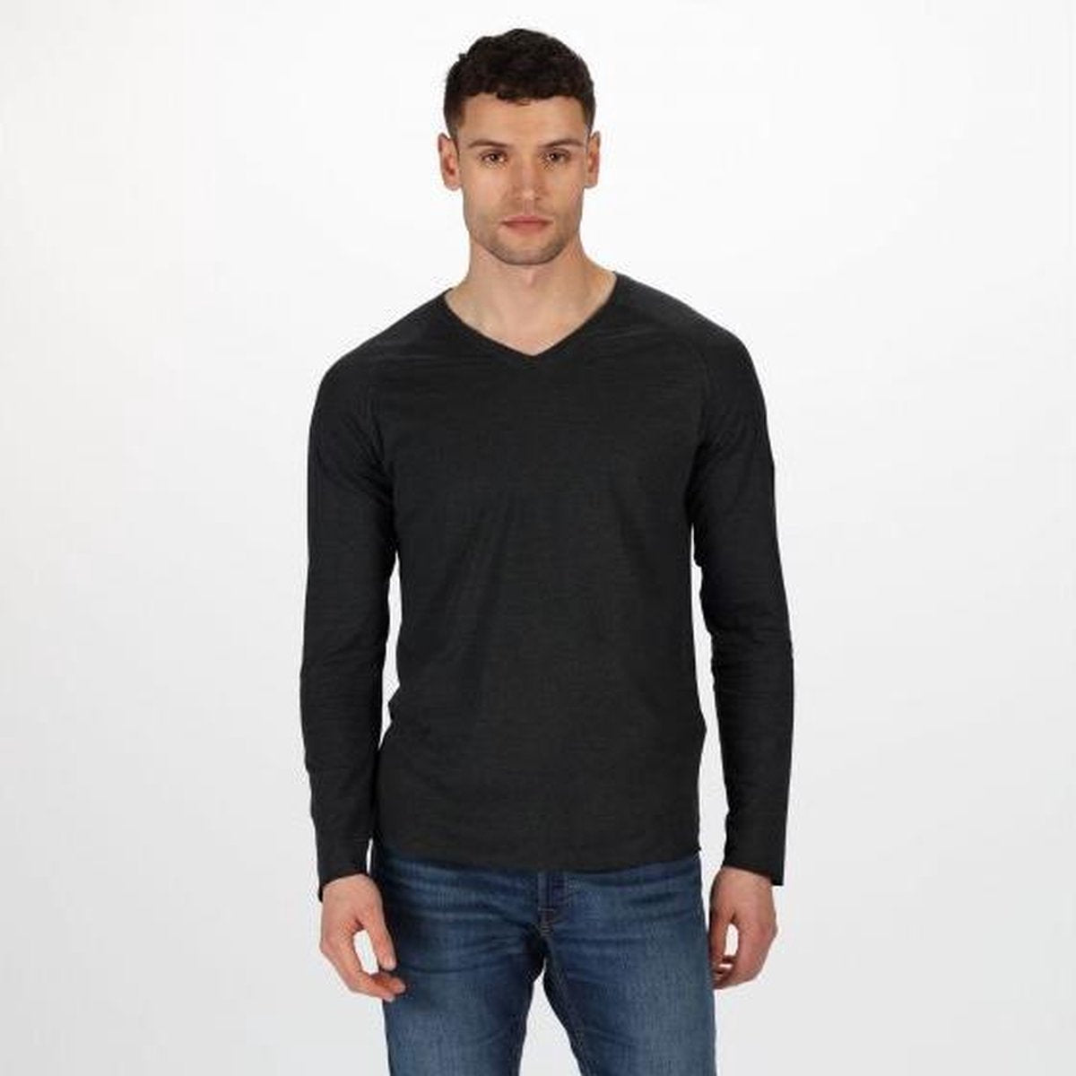 Kiro II Coolweave Lichtgewichte t-shirt met lange mouwen van Regatta voor Heren van biologische Coolweave-jersey