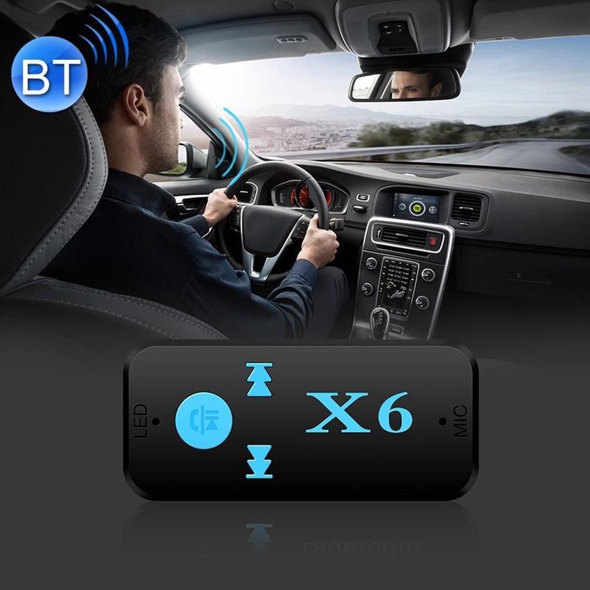 HQX6 Auto Bluetooth V4.1 Audio Muziekspeler Ontvanger Adapter