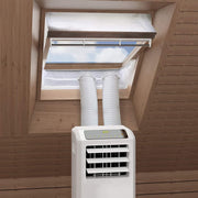 Centraal Pivot Dakraam Afdichting Set voor Mobiele Airconditioning en Wasdrogers - Werkt met Elke Mobiele Airconditioning - voor Raamomtrek van 461 tot en met 550cm (270cm x2)