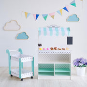Teamson Kids - Kraampje voor gebak en dessert - wit / munt TD- 13003A