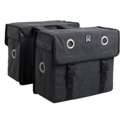 Willex canvas Dubbele Fietstas - 52 liter - Zwart