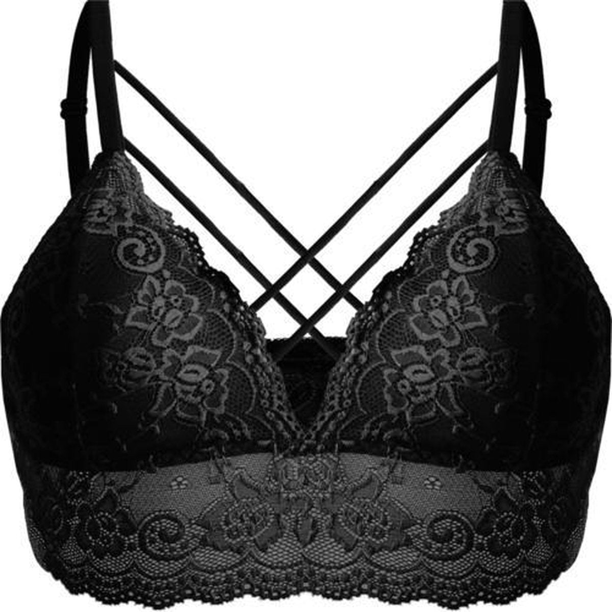 FINE WOMAN® Bralette Cup B/C - 6801 - Zwart / 36/38 B/C