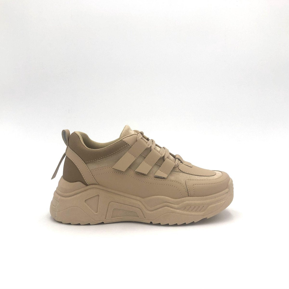 SNEAKER YARA BEIGE - Maat 40 - Lage Sneaker - Beige - Sportief - Casual