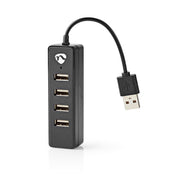 USB-Hub | 4-Poorts | USB 2.0 | USB Gevoed | 4x USB