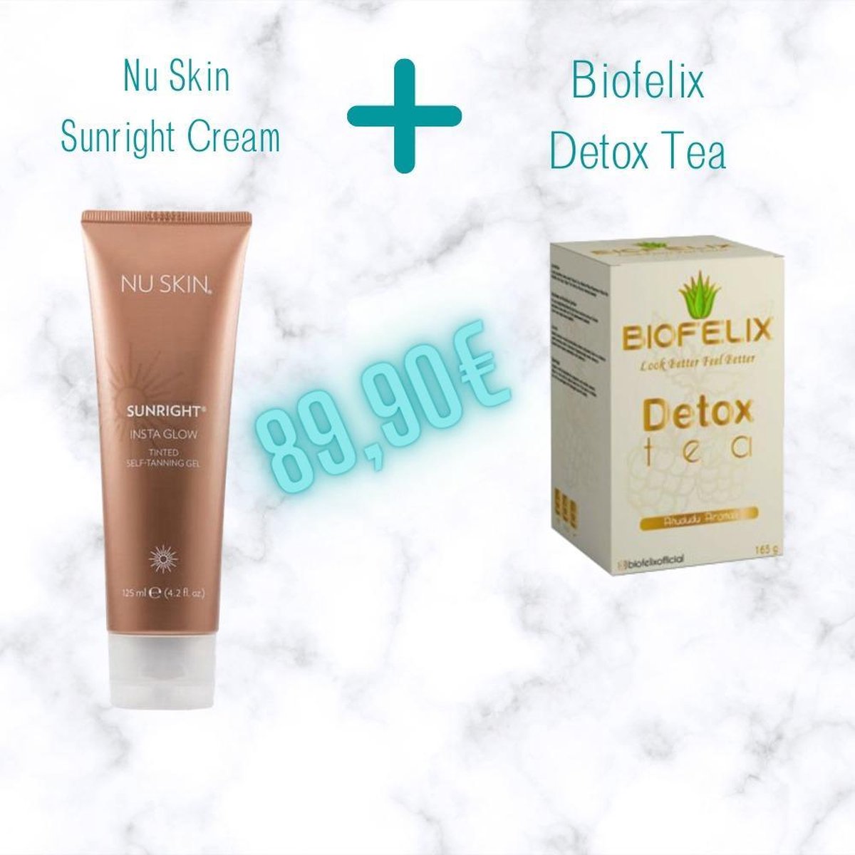 Biofelix Detox Tea + Sunright Insta Glow Tinted SELF-TANNING Gel-Beperkt voorraad (50) Deze Actie Geldt Zolang De Voorraad Verstrekt