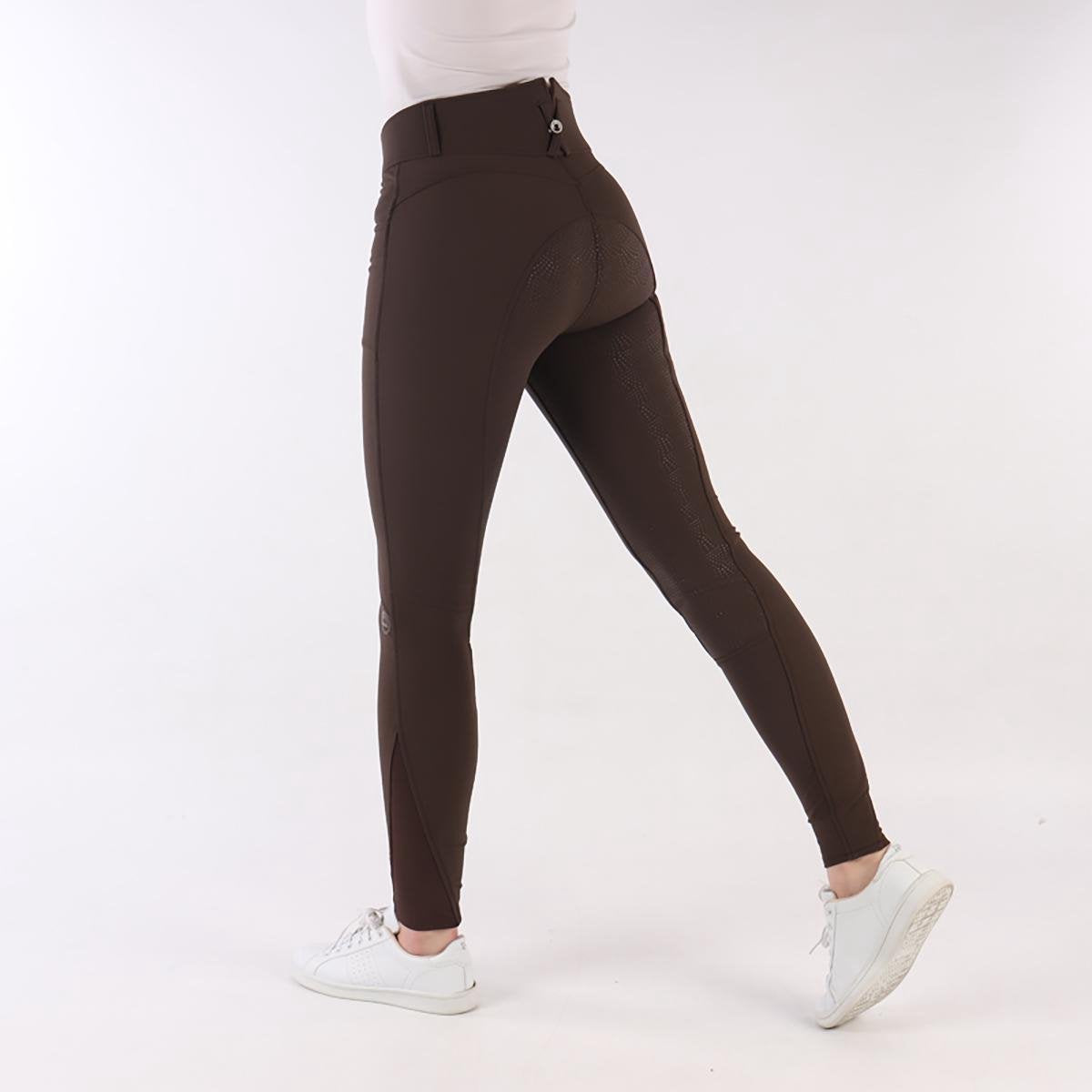 Montar Rijbroek  Highwaist Megan 2.0 Full Grip - Dark Brown - 44