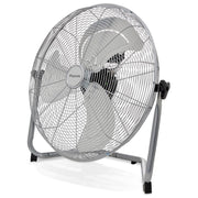 LifeGoods ⌀30cm Vloer Ventilator - LG1058 - 50 Watt - 180° Kantelbaar - 3 Snelheden - Aluminium Bladen - Chroom/Zilver