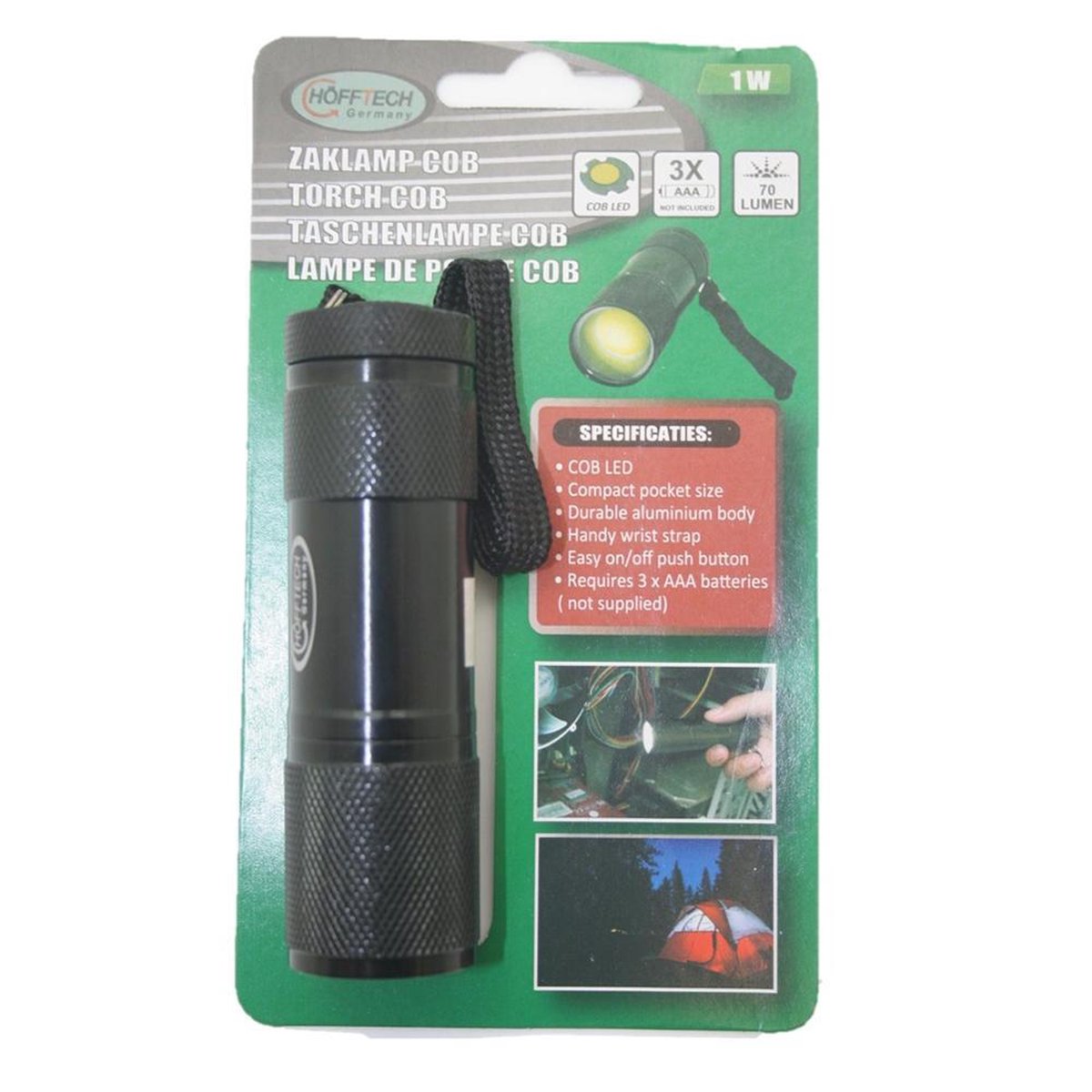 Hofftech LED Zaklamp 9 X Led Per stuk