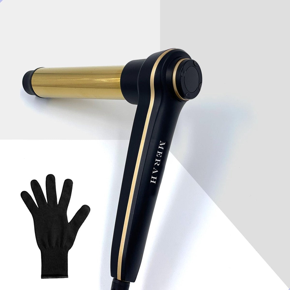 Merah krultang 25MM -Inclusief handschoenen- Automatische krultang - Zwart/ Goud