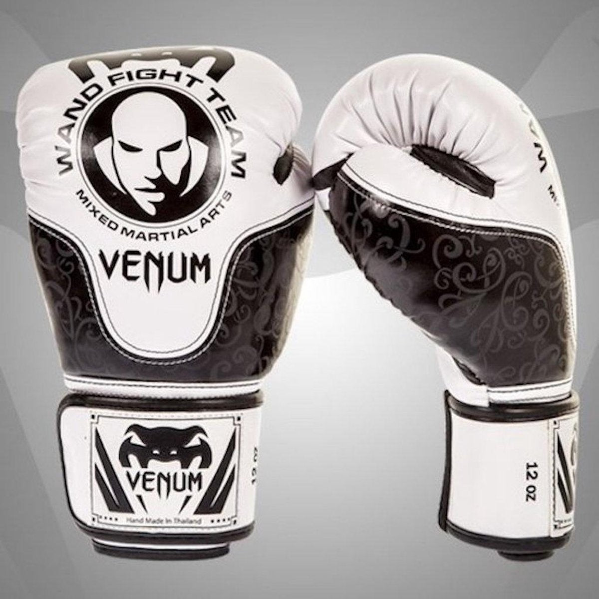 Bokshandschoenen Venum Wand Fight Team Zwart Wit 12 OZ