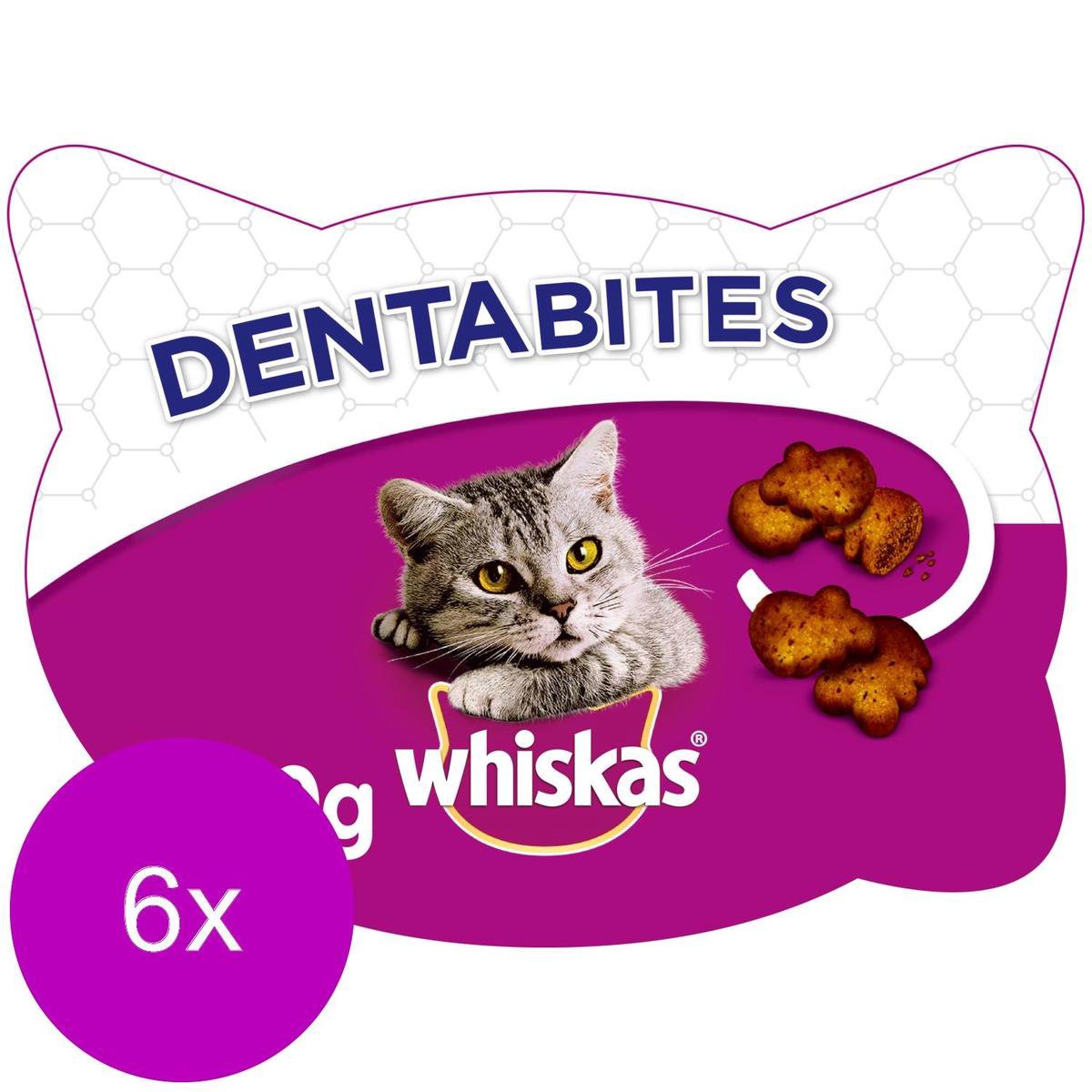 Whiskas Dentabites - Kattensnack - 6 x Dental 40 g
