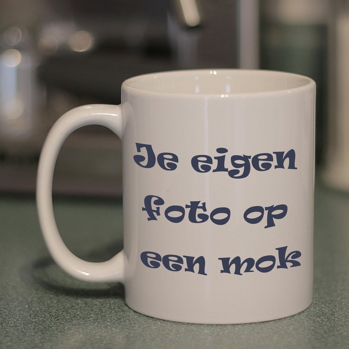 Mok met eigen foto
