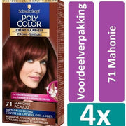 Poly Color 71 Mahonie Haarverf 4 stuks Voordeelverpakking