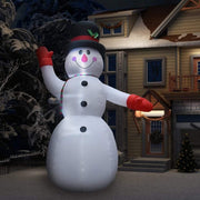 VidaXL Kerstsneeuwpop opblaasbaar met LED XXL IP44 450 cm