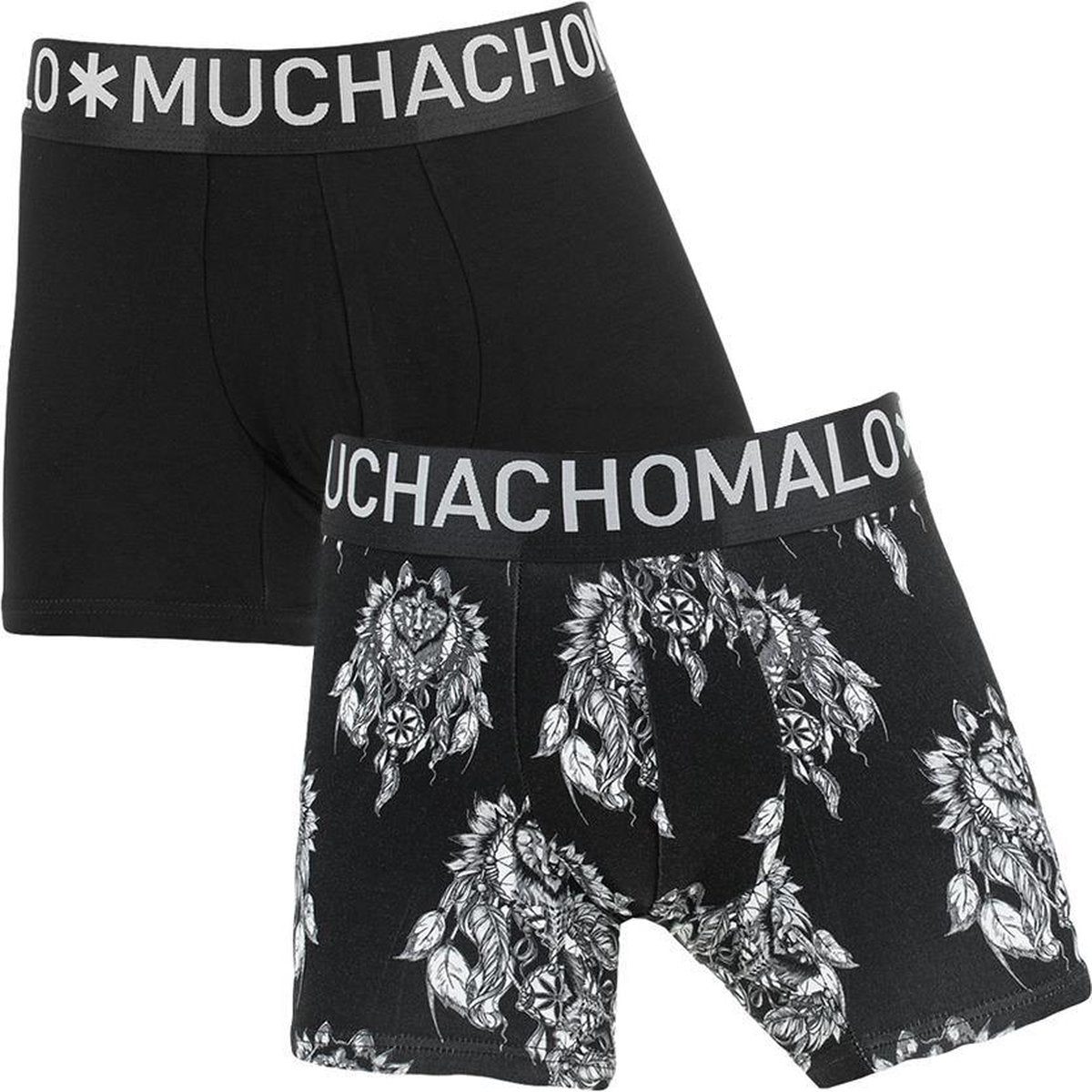 Muchachomalo jongens bamboe 2P husky zwart - 158/164