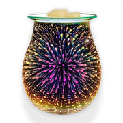 SensaHome Glazen 3D Aroma Diffuser Wax Brander - Nachtlamp met Kleurrijke LED-verlichting - Aroma Vernevelaar - Galaxy 5