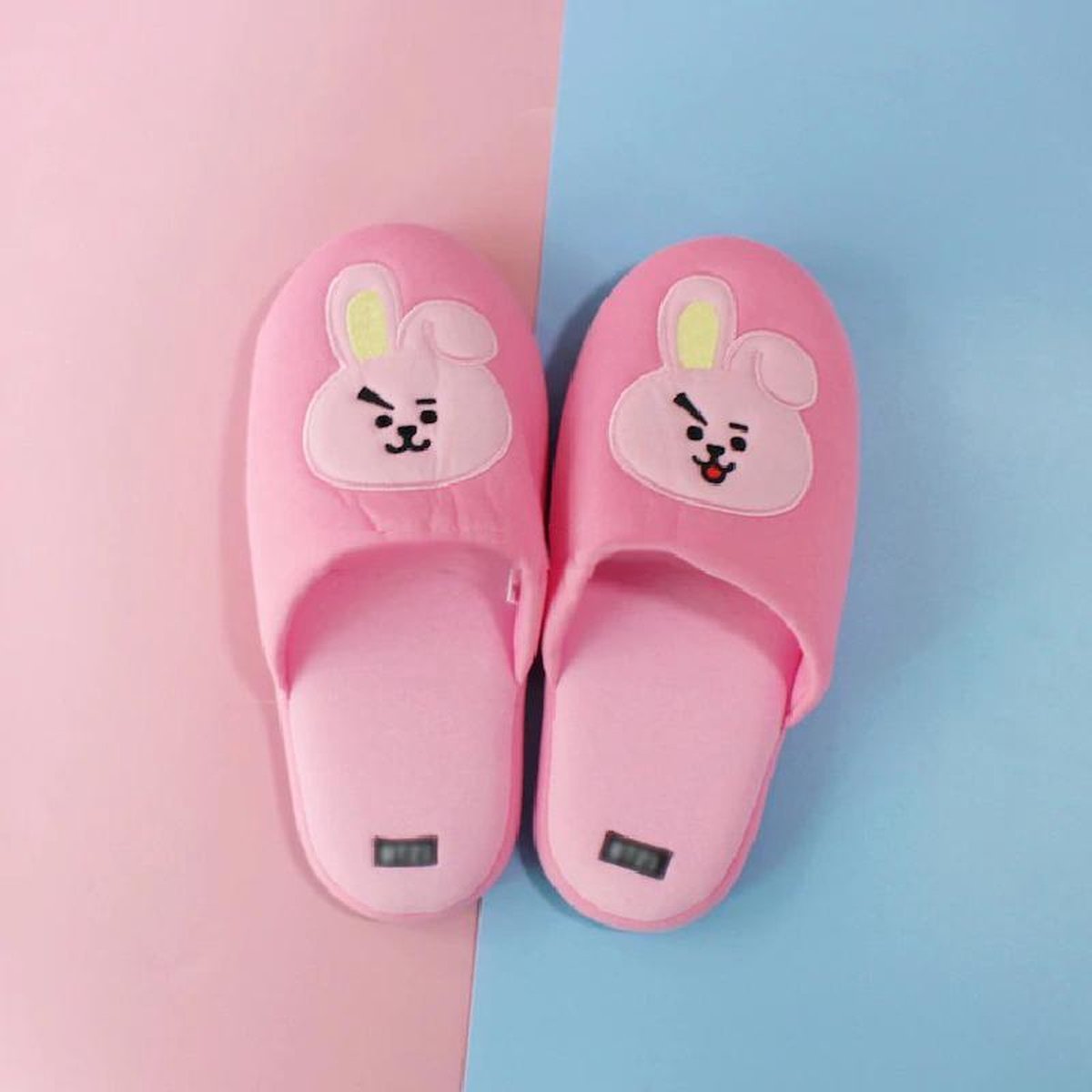 Kpop Bangtan BTS BT21 COOKY Jungkook Pluche Slippers Kawaii Tata Koya Chimmy Cooky Meng Shooky Rj Jin Van Knuffel Fans Present Gift voor Meisje | One Size (Maat 36-40)