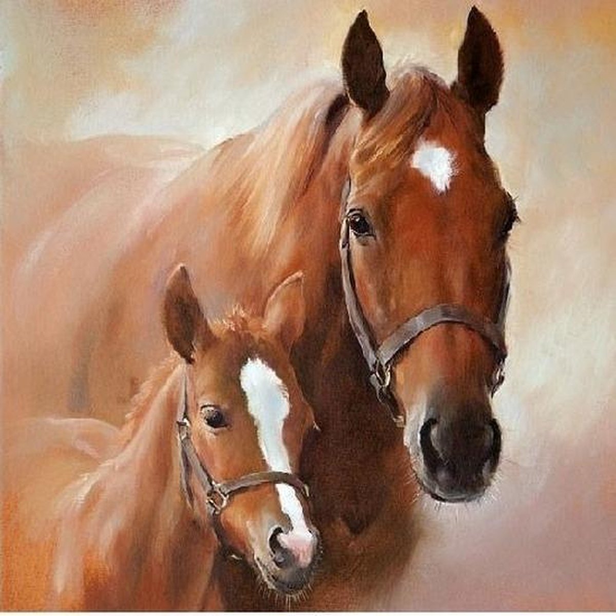 40x Servetten paard met veulen 3-laags - wegwerpservetten - feestartikelen