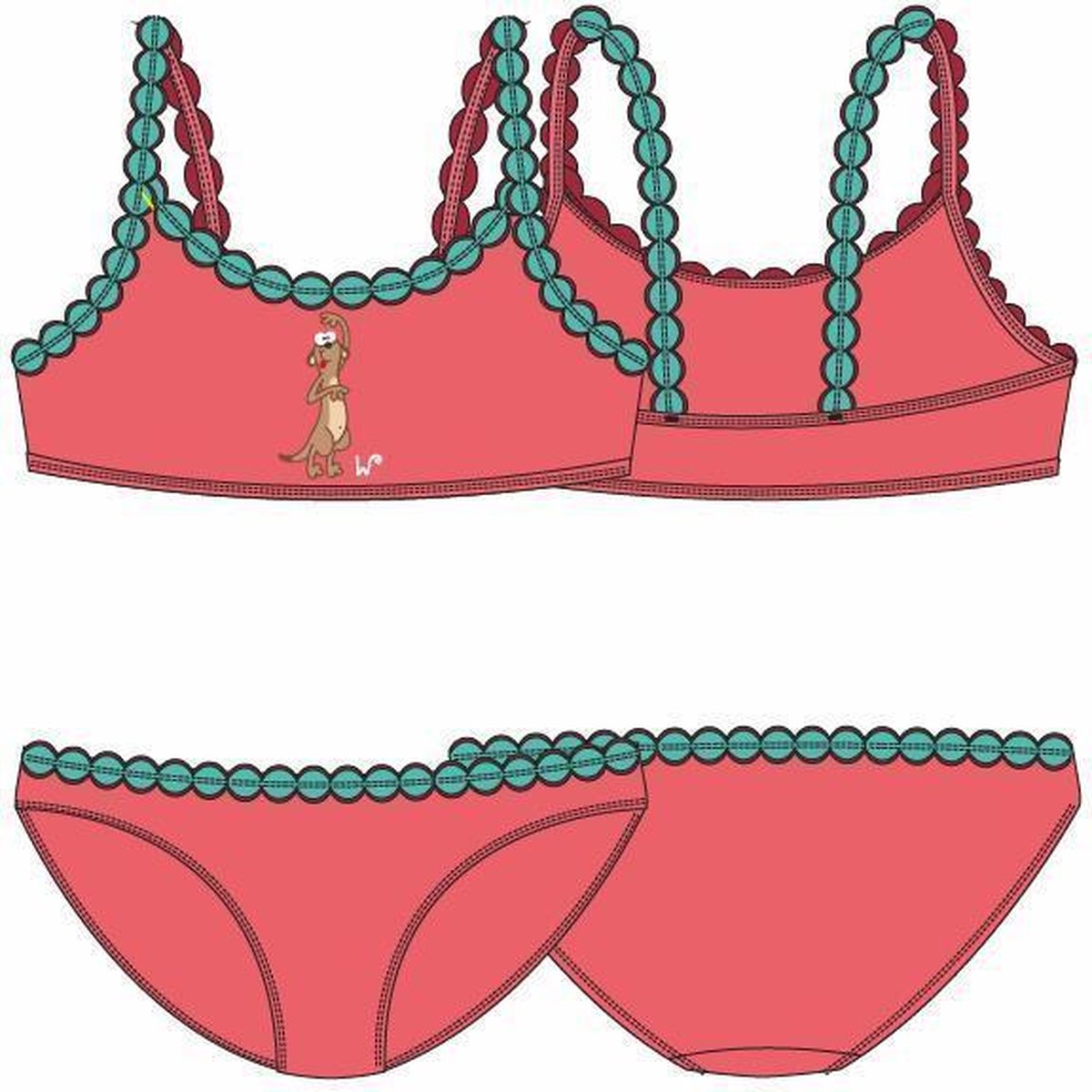 Bikini koraal roze