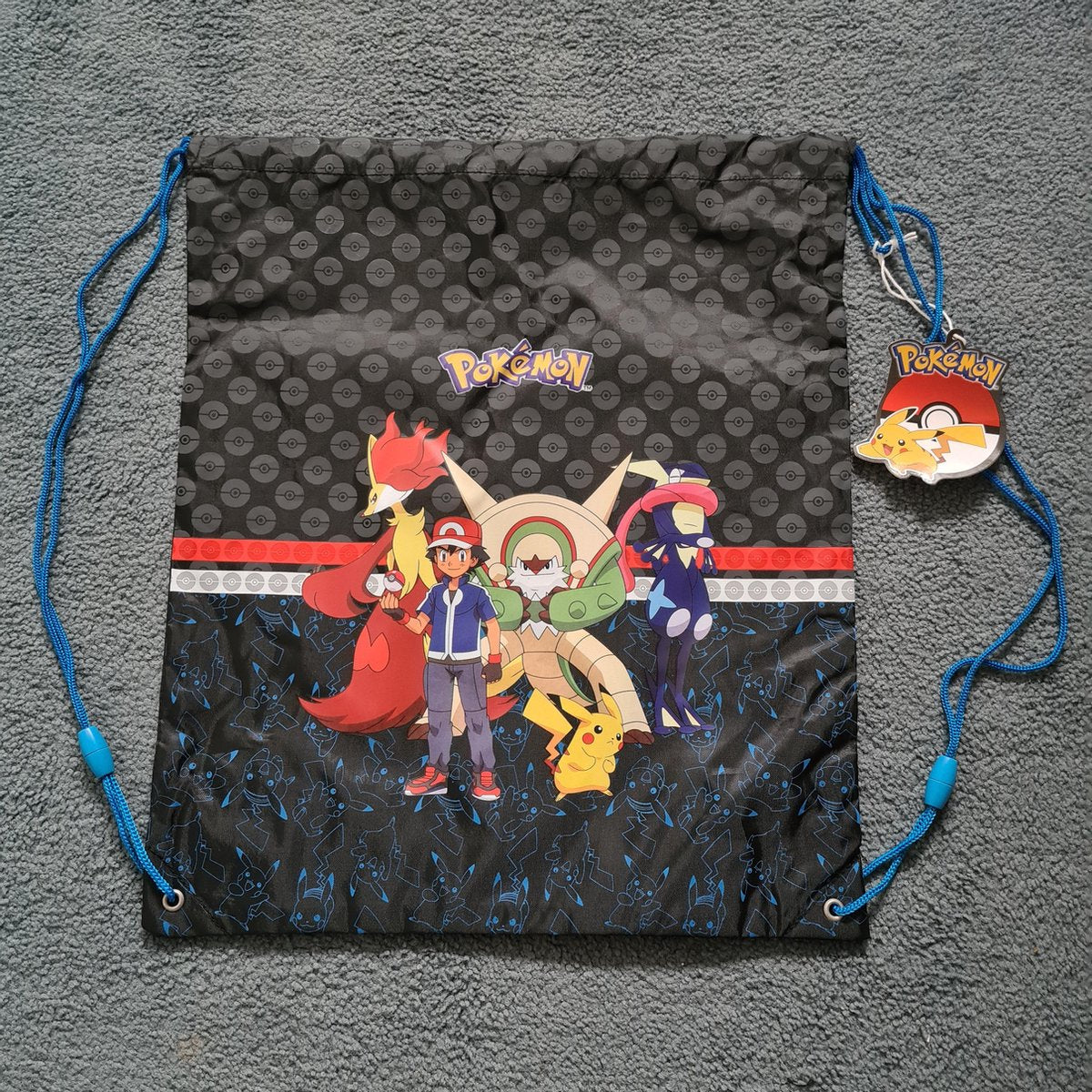 Pokemon tas - Gym tas - Zwem tas - Ash & Pikachu - Rugzak