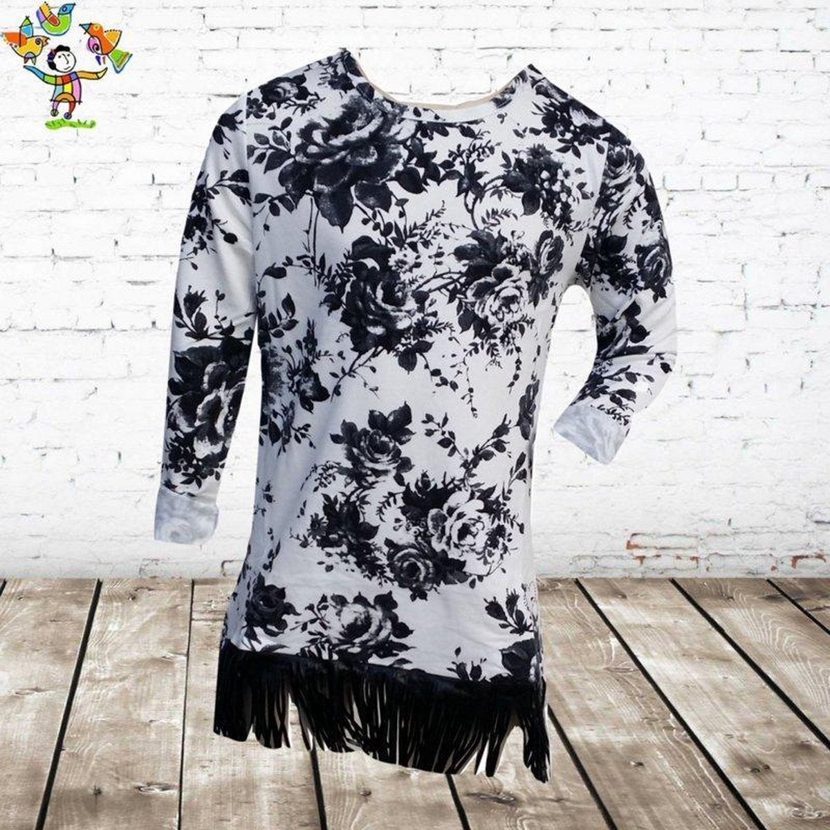 S&C Tuniek bloem wit 146/152