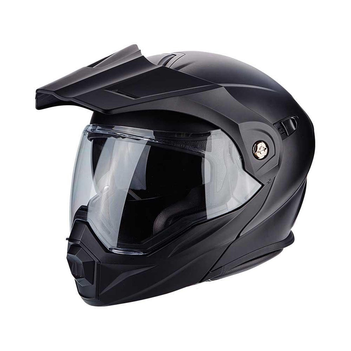 Scorpion ADX-1 SOLID Zwart Systeemhelm - Motorhelm - Maat M