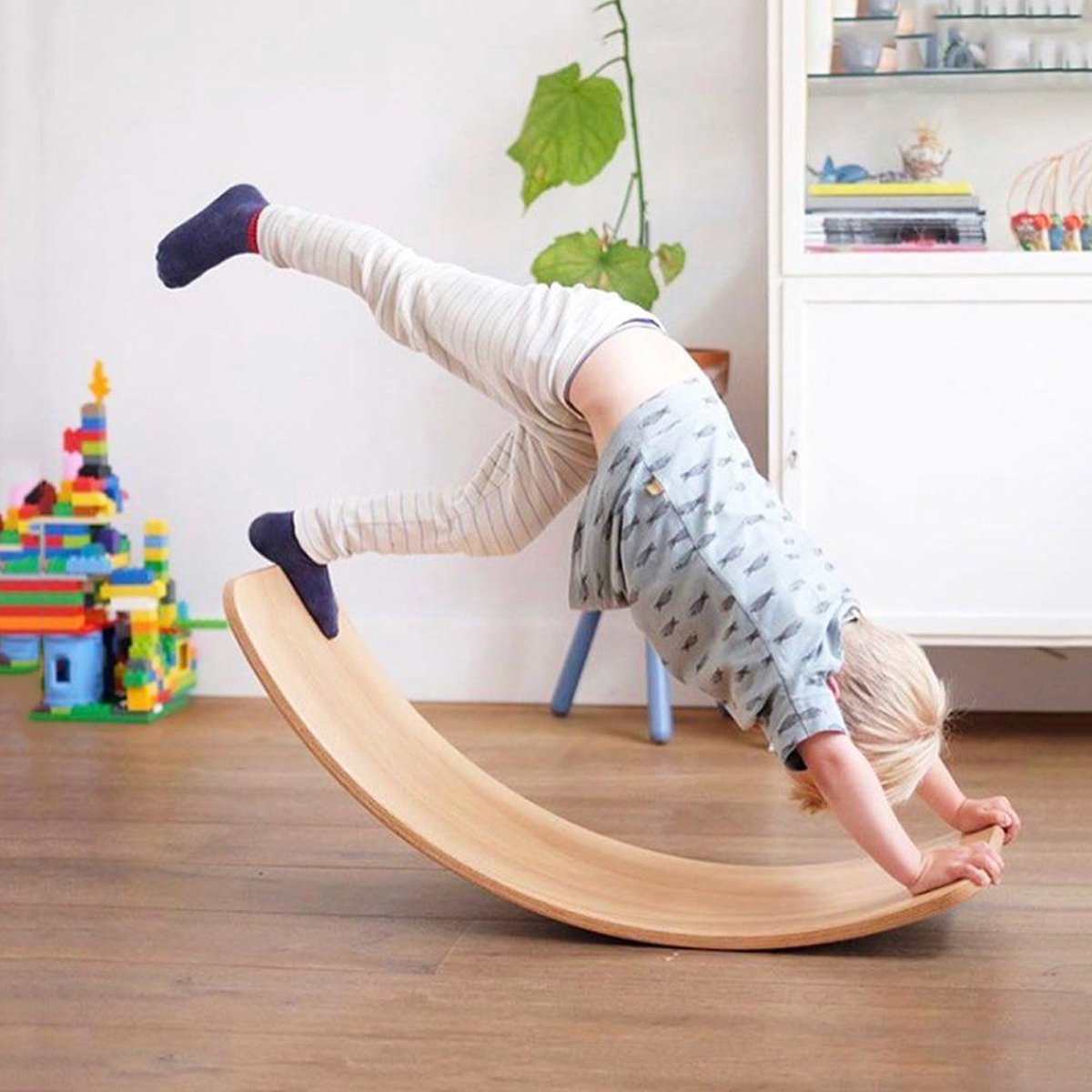 LOEF WAVE Original  Balance board - Miami Red - balansbord - balansbord - Balansspeelgoed – balanstrainer – balansbord kinderen – balansplank
