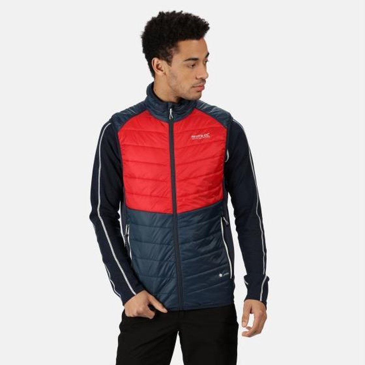 Regatta Bodywarmer Halton Synthetisch Heren Rood/blauw Maat L