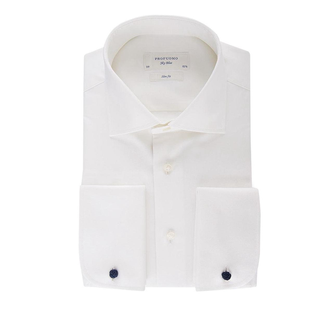Profuomo Trouw Overhemd Heren Twill Off-white