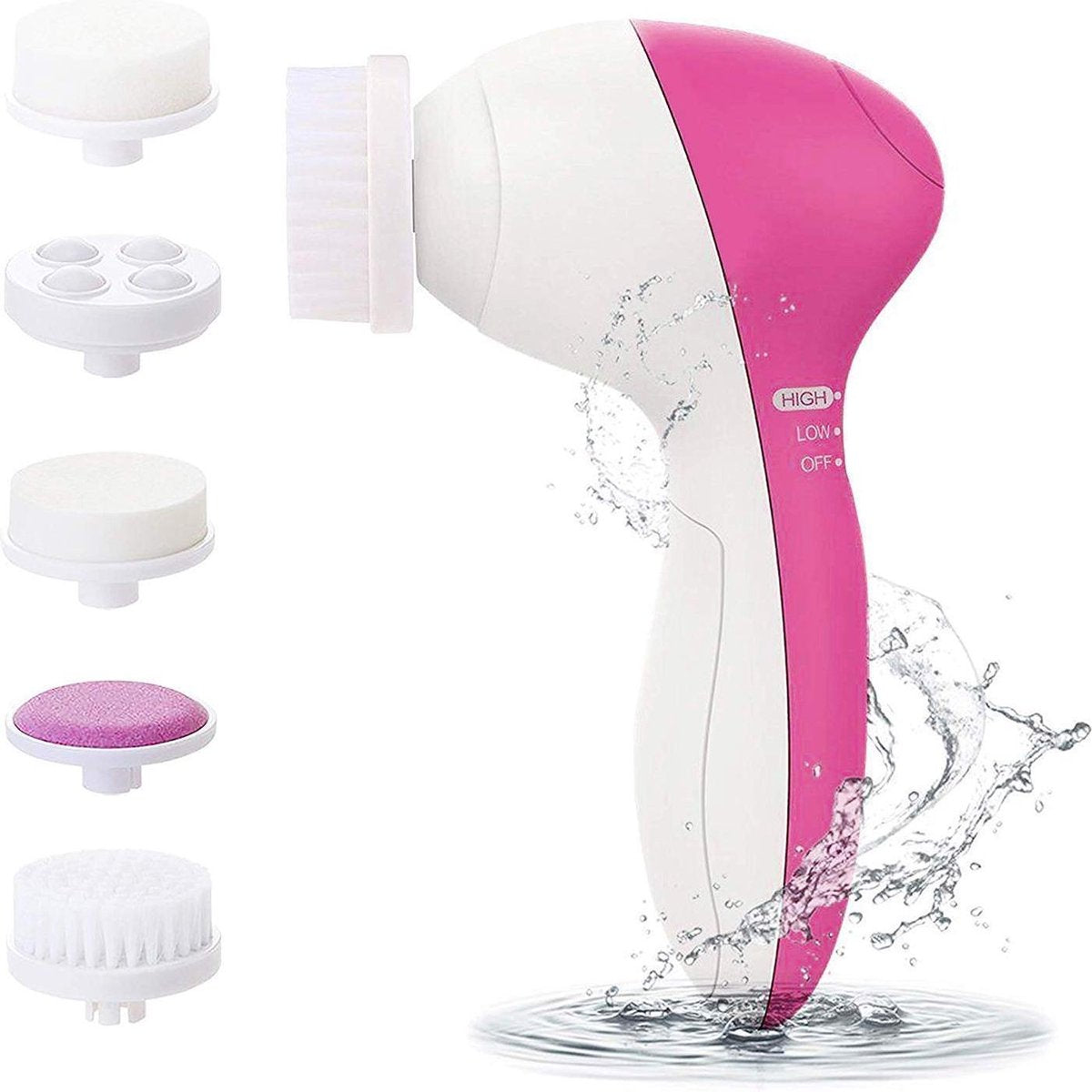 SilkedSkin - Gezichts reiniger - 5 in 1 gezichtsborstel - face & skin care - Gezichts borstel - gezicht reiniging