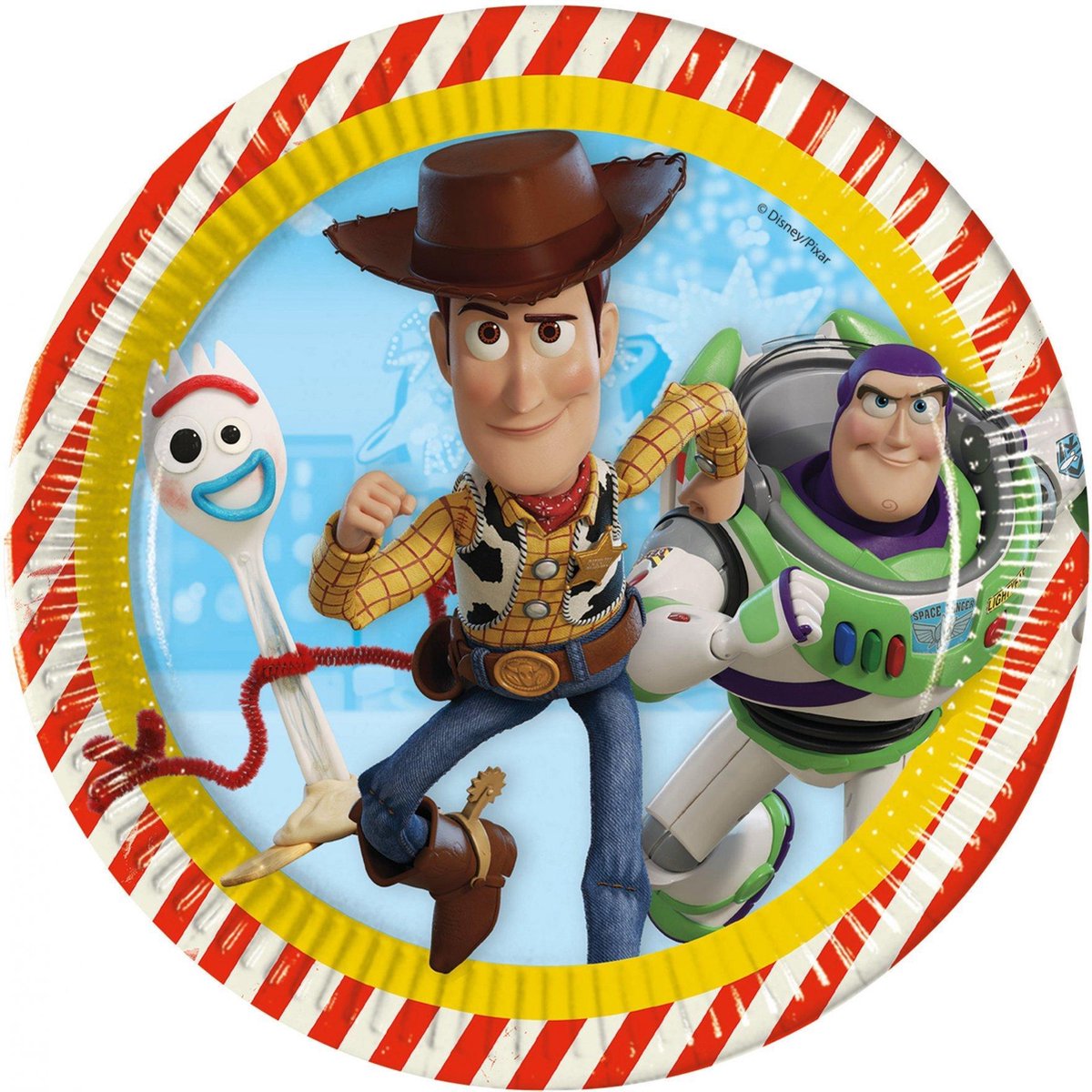 PROCOS - 8 kartonnen Toy Story 4 borden - Decoratie > Borden