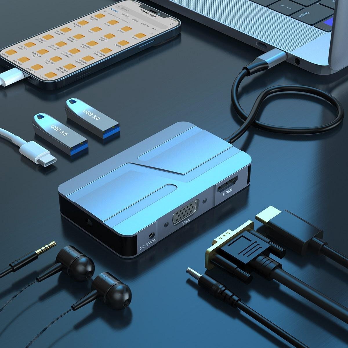 USB C Hub Multiport Adapter