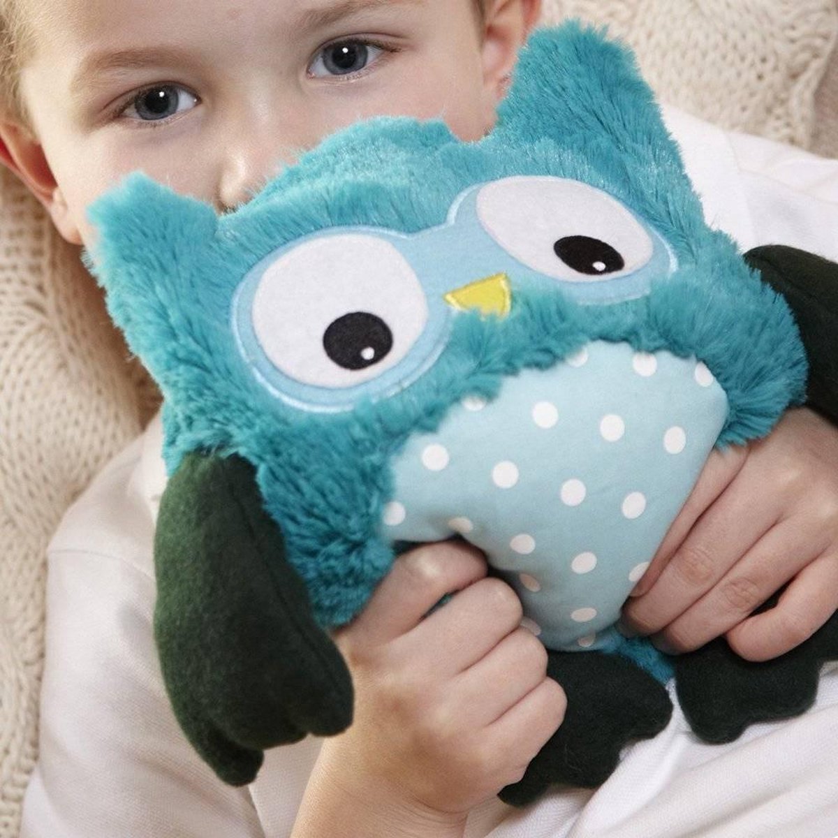 Warmies Uil - Blauw