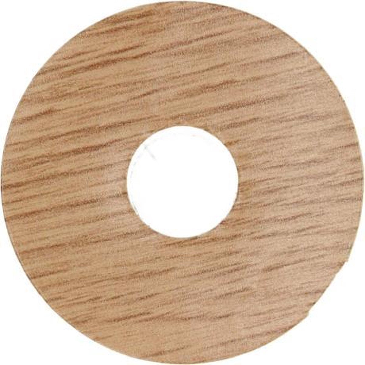 Zelfkl. rozet (17 mm) eiken naturel (10 st.)