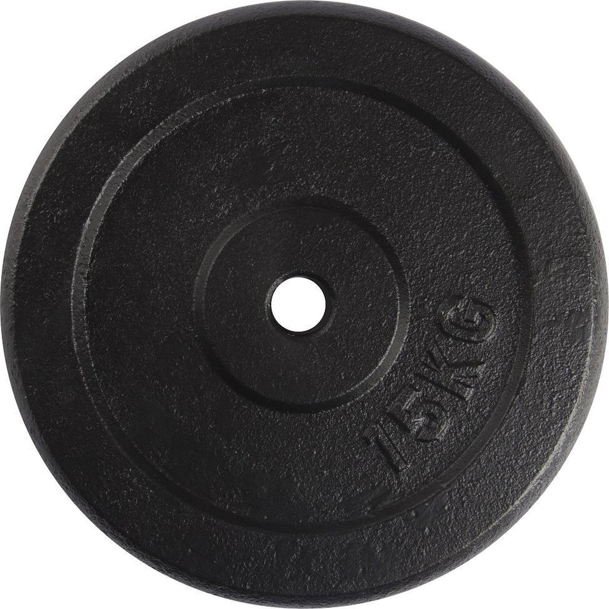 Halterschijf - VirtuFit Gietijzeren Gewicht - 30 mm - 15 kg - Zwart
