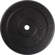 Halterschijf - VirtuFit Gietijzeren Gewicht - 30 mm - 15 kg - Zwart