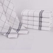 Homéé® Theedoeken Belgische ruit  zwart 100% Katoen - set van 12 Stuks -70x70cm