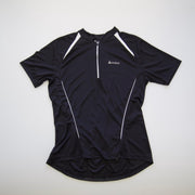 Fietsshirt Heren – Odlo – Korte Mouw en Rits – Zwart/Wit maat M