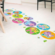 hinkelpad | vloerstickers hinkelspel | hinkelbaan | hinkelmat | spelletjes vor kinderen | sport en spel | kinderspeelgoed | beweegspelletjes | vloerstickers kinderopvang | Blijderij