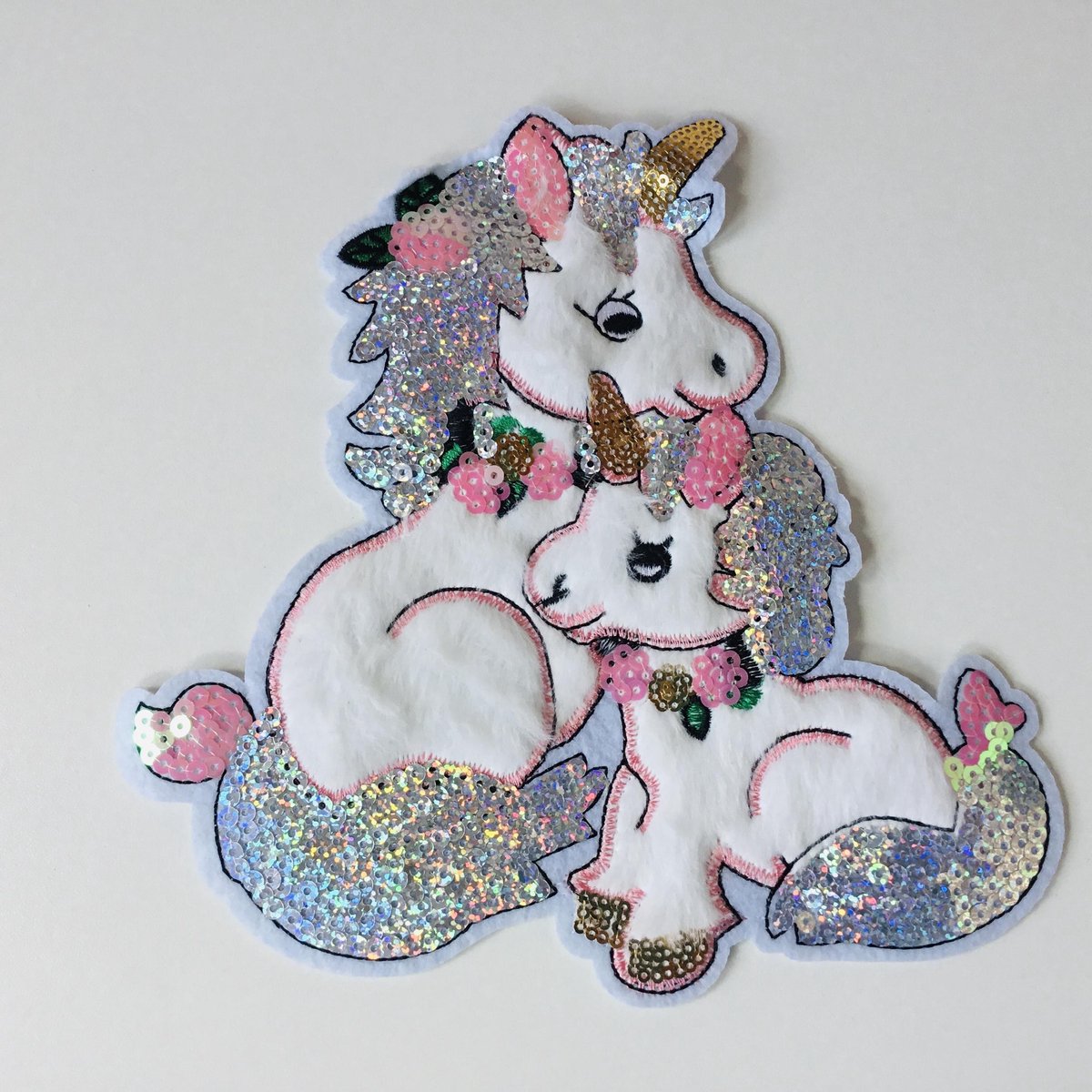 Stofapplicatie Unicorn - Dieren - ca. 20 x 20 cm