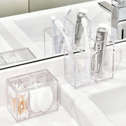 Tandenborstel en tandpasta houder iDesign - Clarity