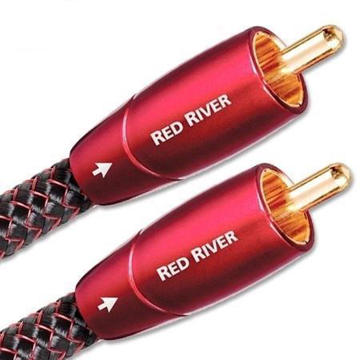 AudioQuest 1m Red River RCA audio kabel Zwart