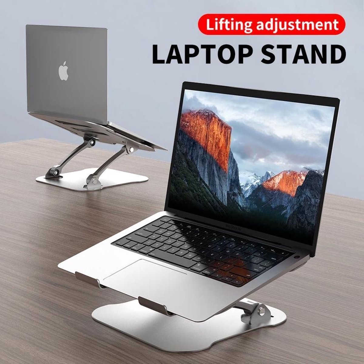 Luxe Ergonomisch Verstelbare Laptop standaard - Verstelbaar -  Geschikt voor alle laptops - Macbook