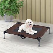 Ventilerend Honden Ligbed - Hondenbed Stretcher - Dierenbed - Hondenstretcher Bed Op Poten - Medium - Bruin - 92*76cm