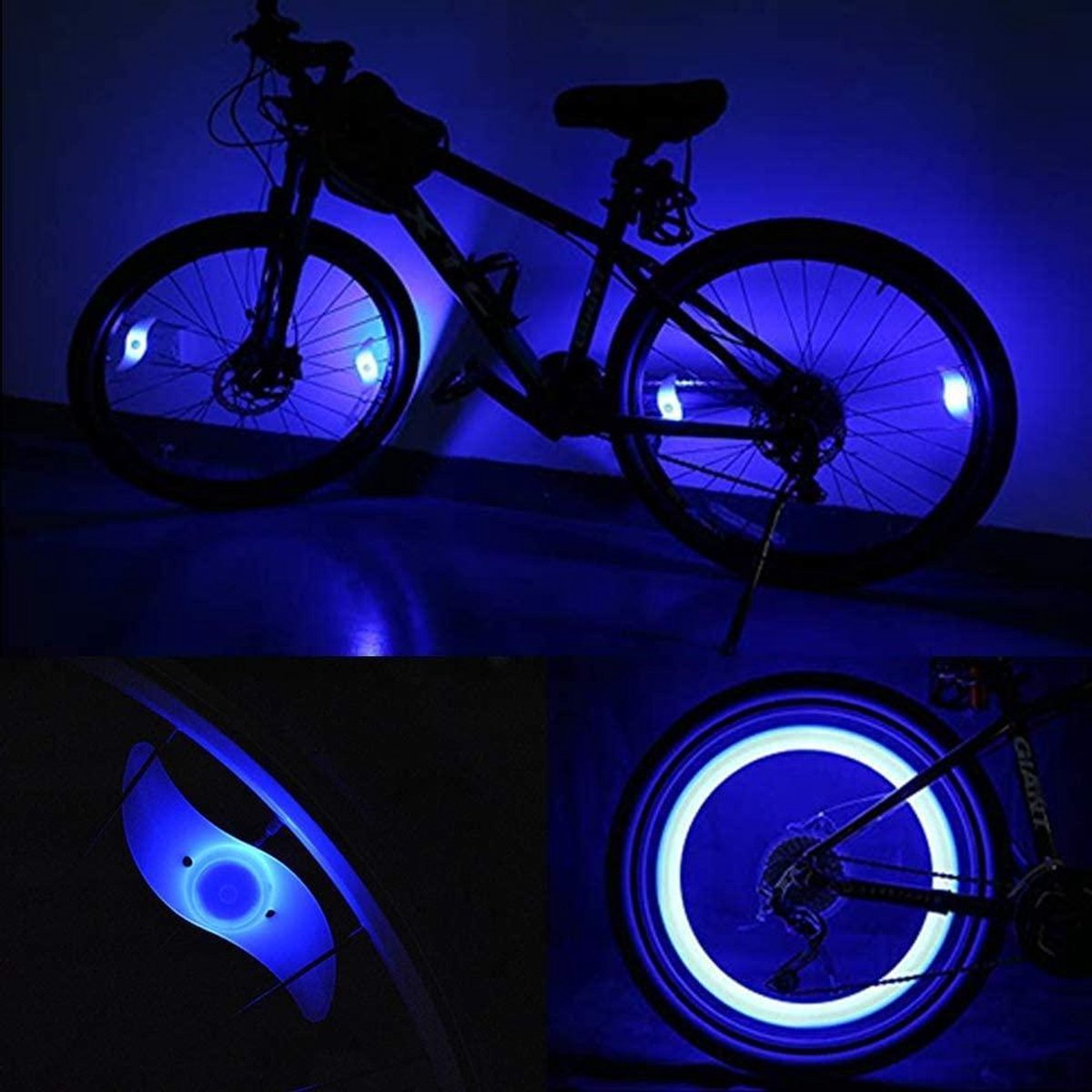 Spaakverlichting Kinderfiets – Fietswielverlichting Kinderen – Spaakverlichting LED – Spaak Wiel LED Verlichting – Blauw – Set van 2