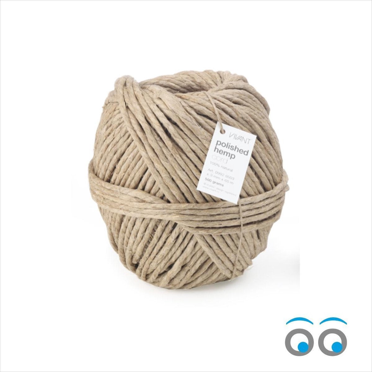 130 meter Macramé touw - Vlas Kordel - Natuur vezel ( 2 rol van 65 meter)