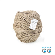 130 meter Macramé touw - Vlas Kordel - Natuur vezel ( 2 rol van 65 meter)
