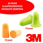 20 paar 3M assorti slaapoordoppen - 10 x 3M Soft FX en 10 paar 3M 1100 - Met welke slaap jij het meest fijn?