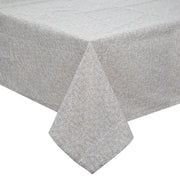 Atmosphera Tafelkleed Kadi Edi - 150 x 250 cm - 100% katoen - Linnenbeige - Blaadjes