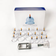 Cellulite Cups - Cupping Set - 16 Cups - Anti Cellulitis - Inclusief Vacuum Pomp - Massage cups van siliconen - Tegen gespannen spieren en cellulites